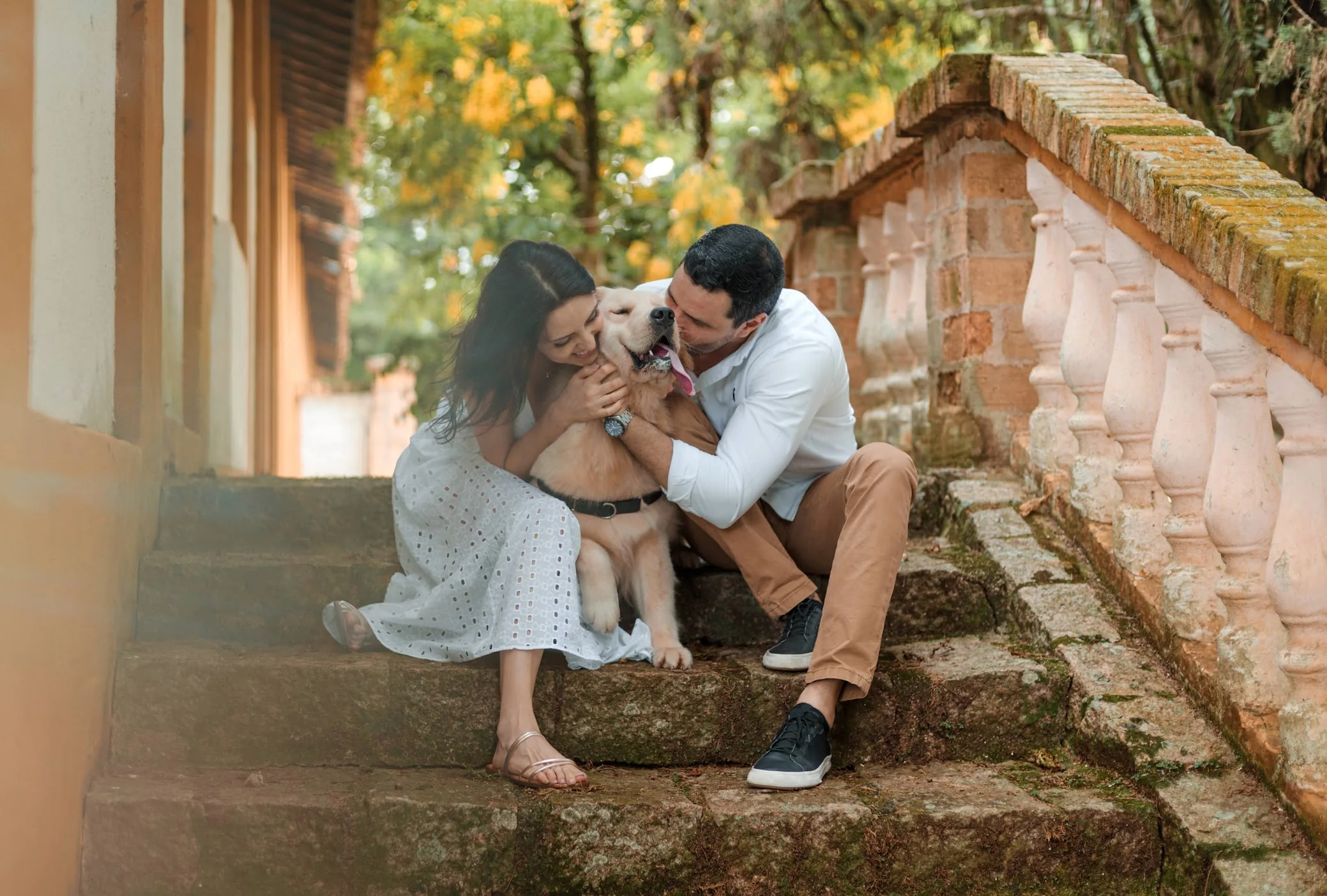 Ensaio fotográfico nos jardins da Fazenda Santa Barbara